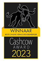 Cashcow award winnaar voor Beste online vermogensbeheerder 2023