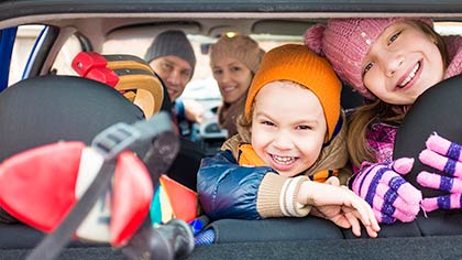 Kinderen op de achterbank